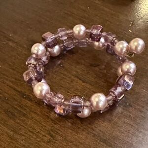 Elegant Purple Beaded Bracelet